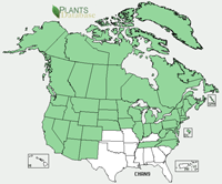 Range Map: Chamerion angustifolium. Fireweed.