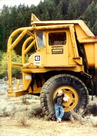 Abandon mining equipment.